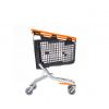 Chariot supermarché 160L orange