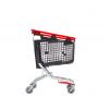 Chariot supermarché 160L rouge