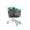 Chariot supermarché 160L turquoise