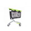 Chariot supermarché 160L vert