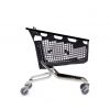 Chariot supermarché 200L noir