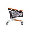 Chariot supermarché 200L orange