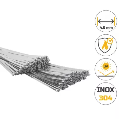 Collier de serrage 4,5 mm de largeur