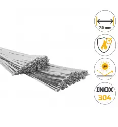 Collier de serrage à billes inox 7,9 mm de largeur