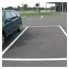 Lignes places de parking aérosol de peinture