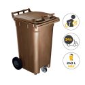Photo : Conteneur Poubelle 3 roues 240 L
