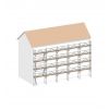 Echafaudage facadier fixe 130 m2 sécurité