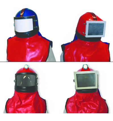 4 casques de sablage