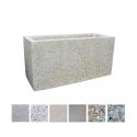 Photo : Jardinière en béton rectangulaire Gris brut - L. 70 x l. 50 x H. 50 cm