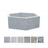 Jardinière en béton hexagonale