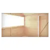 Chalet pliable en bois intérieur