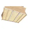 Chalet pliable vu de dessous