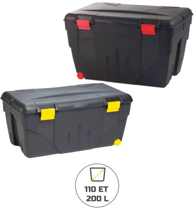 Coffre de chantier à roulettes économique