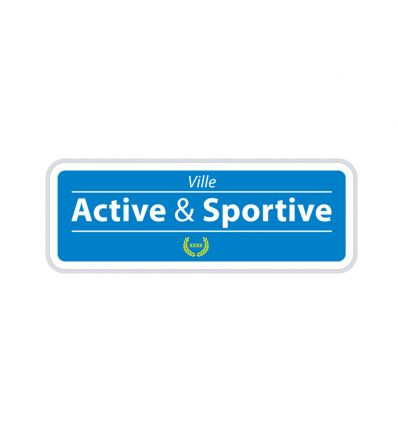 Panneau Ville Active et Sportive 1 laurier