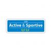 Panneau Label Ville Active et Sportive 2 lauriers 