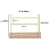 clôture en rondin de bois dimensions kit départ
