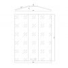 Dimensions Rampe seuil 60 x 74 cm