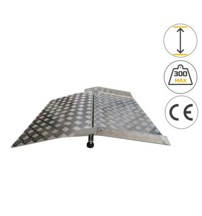 Rampe de seuil Double Paroi en Aluminium Hauteur Réglable
