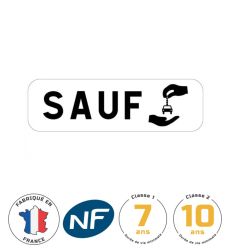Panonceau m6j interdiction sauf autopartage avec certifications