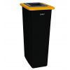 Corbeille de tri sélectif jaune 80L