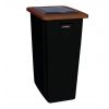 Corbeille de tri sélectif marron 60L