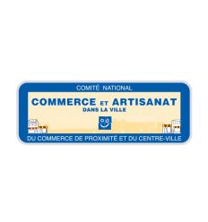 Panneau Commerce et artisanat dans la ville