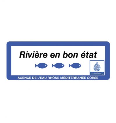 Panneau Rivière en bon état