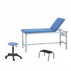 Divan médical + tabouret médical + marchepied - mauve 