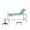 Divan médical + tabouret médical + marchepied - bleu 