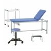 Divan d'examen + tabouret médical + marchepied - mauve 