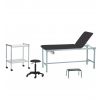 Divan médical + tabouret médical + marchepied - noir 