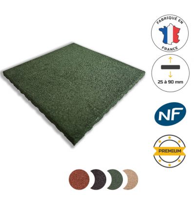 Dalle amortissante extérieur premium - 500 x 500