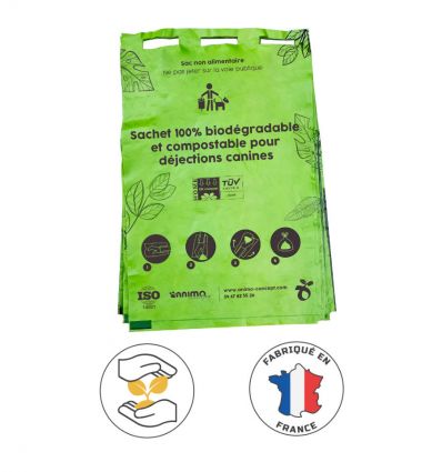 Lots de sac biodégradables en rouleaux 