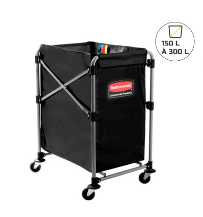 Chariot linge sale pliable 150L