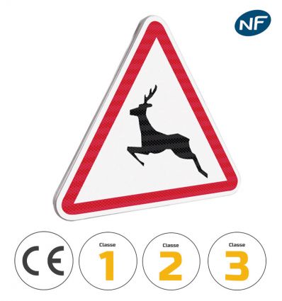 Panneau Passages d'Animaux Sauvages A15b