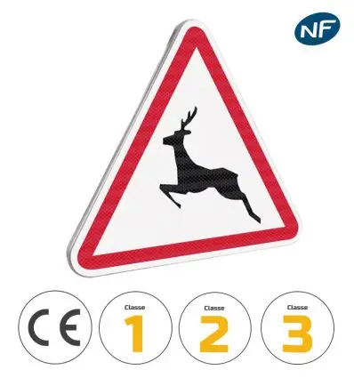 Panneau Passages d'Animaux Sauvages A15b