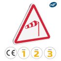 Photo : A24 - Panneau Vent Latéral 500 mm (2 rails au dos) - Classe 1 (T1) - Dos brut
