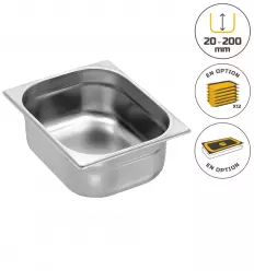 Bac gastronorme gn 1/2 en inox