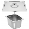 Bac gastronorme gn 1/2 200 mm en inox avec couvercle
