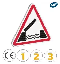 Panneau A6 danger Pont Mobile