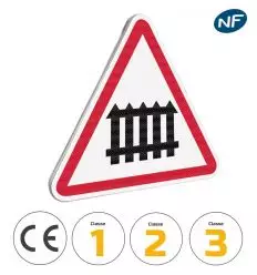 Panneau A7 - Passage à niveau avec barrières manuelles