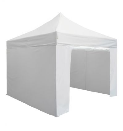 Barnum Pliant Professionnel avec 3 murs pleins et 1 mur porte