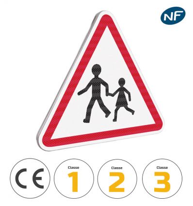 Panneau danger A13A - Endroit fréquenté par des enfants