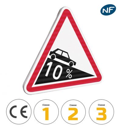Panneau descente dangereuse A16