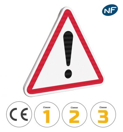 Panneau point d'exclamation A14