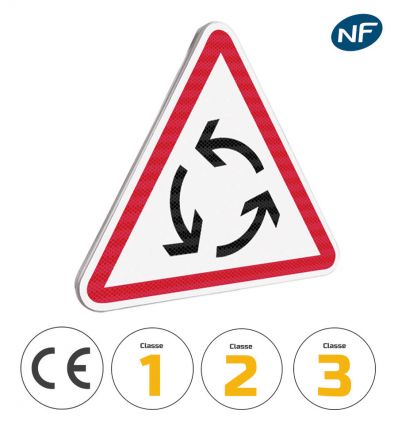 Panneau AB25 - Carrefour à sens giratoire