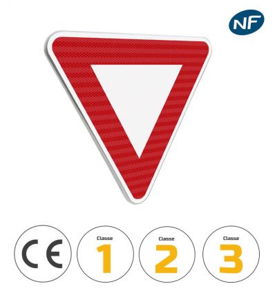Panneau cédez le passage à l'intersection - AB3A