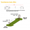 Fiche Technique Tyrolienne bois 20m