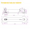 Fiche technique tyrolienne bois de robinier