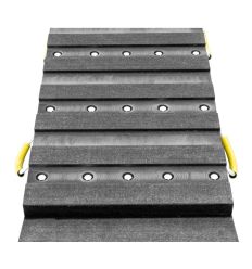 Rampe de chantier avec rainures